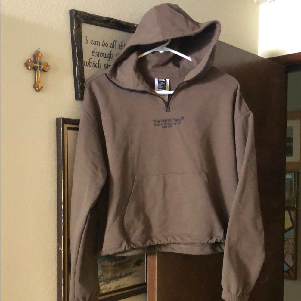 The North Face Dark Tan Half-Zip Pullover